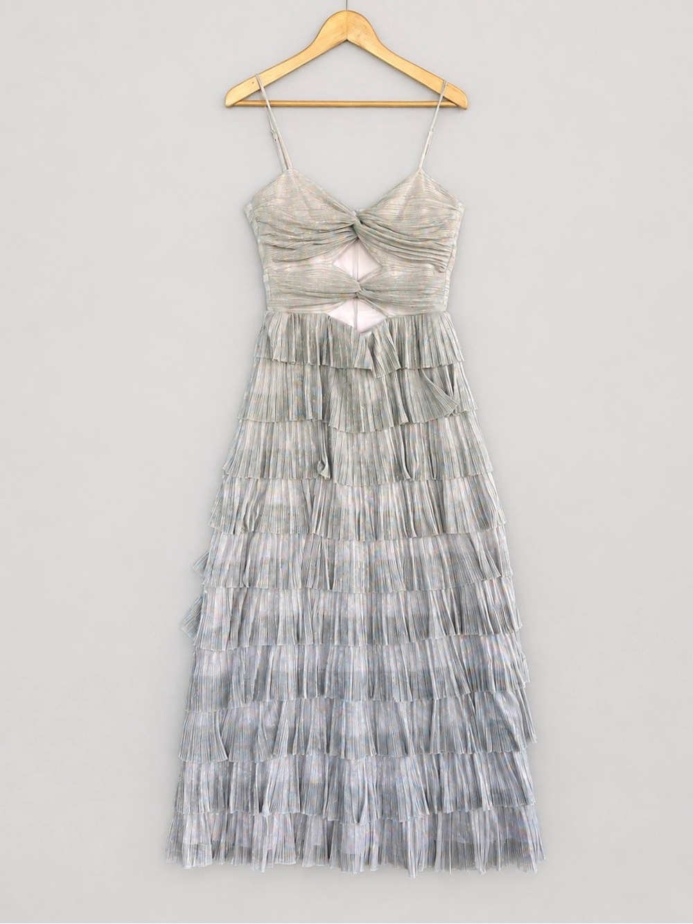 Gianni Binni dress ruffle maxi size 8 - Picture 2 of 8